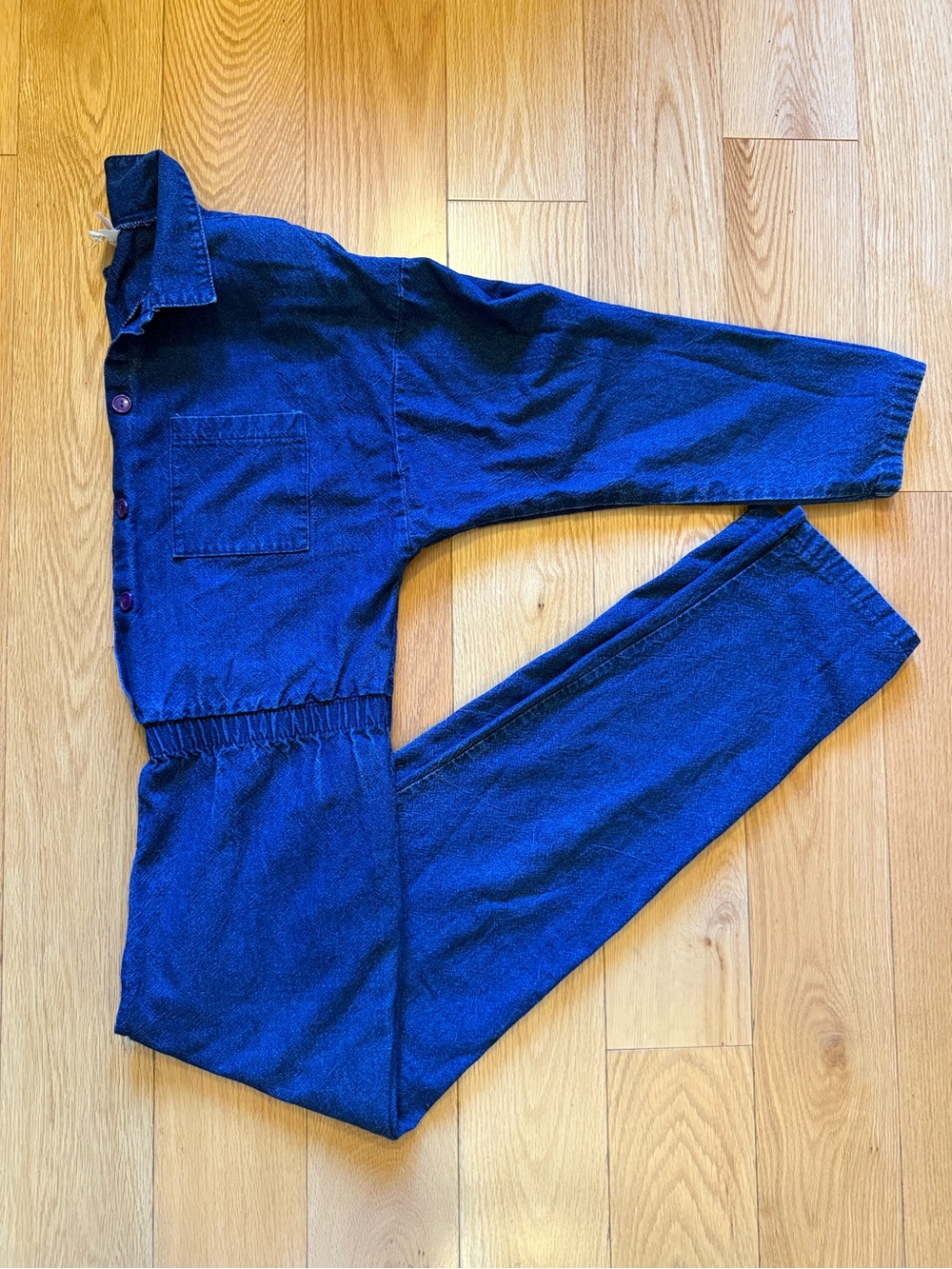 Sears Dark Blue Denim Jumpsuit